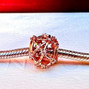 Authentic pandora rose go charm comes with dust bag 🌺🍄🌺🍄🌺🍄🌺🍄🌺🍄🌺🍄